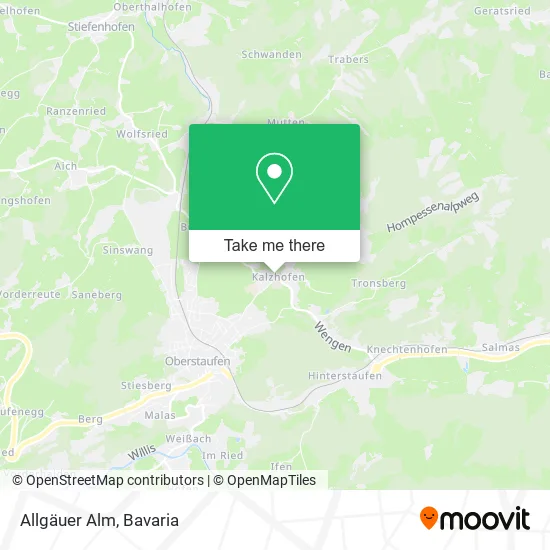 Карта Allgäuer Alm