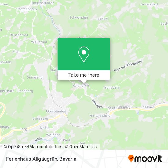 Ferienhaus Allgäugrün map