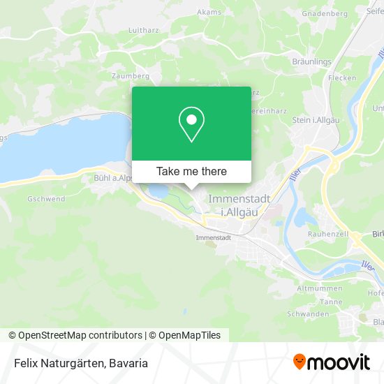 Felix Naturgärten map