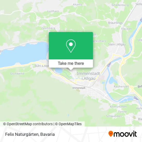 Felix Naturgärten map