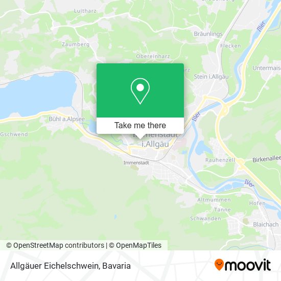 Allgäuer Eichelschwein map