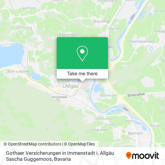 Gothaer Versicherungen in Immenstadt i. Allgäu Sascha Guggemoos map