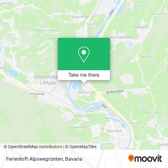 Ferienloft Alpseegrünten map