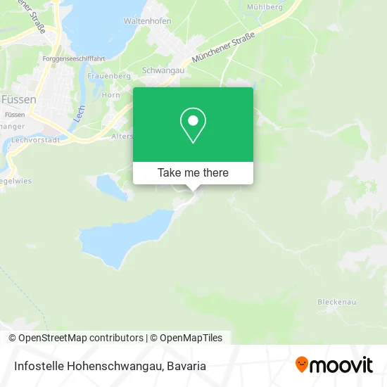 Карта Infostelle Hohenschwangau