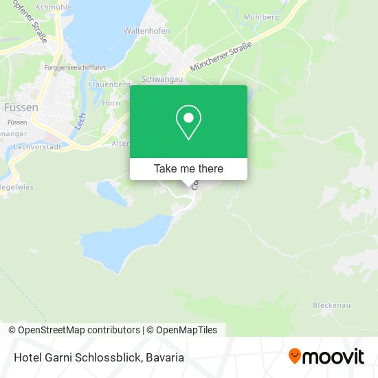 Hotel Garni Schlossblick map