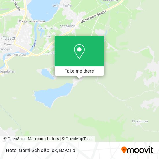 Hotel Garni Schloßblick map