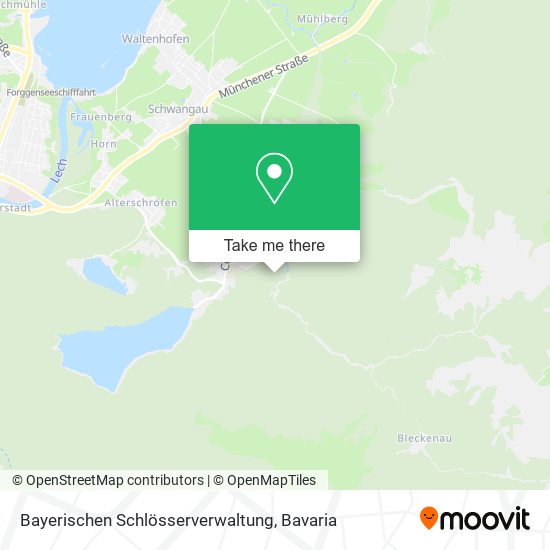 Bayerischen Schlösserverwaltung map