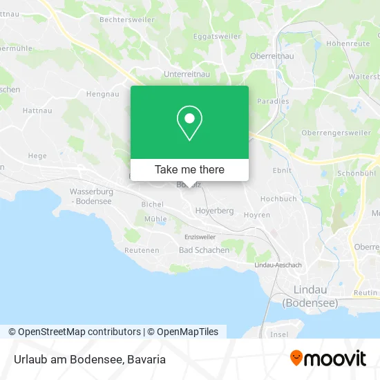 Карта Urlaub am Bodensee