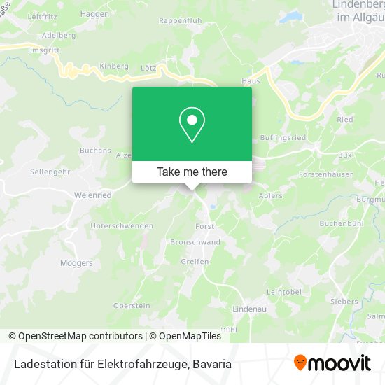 Ladestation für Elektrofahrzeuge map