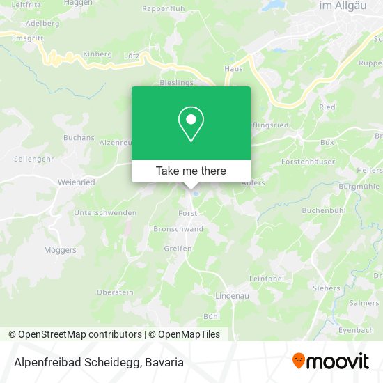 Alpenfreibad Scheidegg map