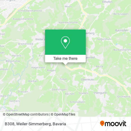 B308, Weiler-Simmerberg map