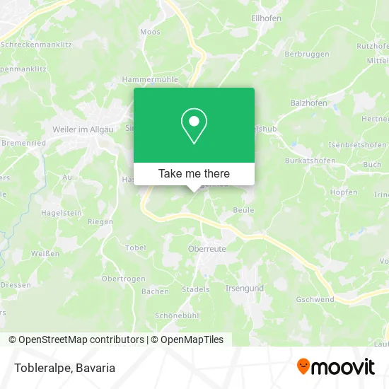 Карта Tobleralpe