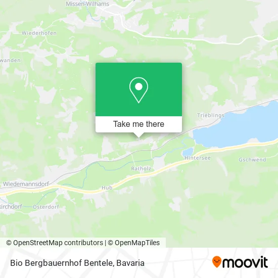 Карта Bio Bergbauernhof Bentele