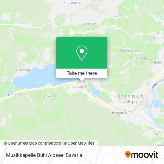 Карта Musikkapelle Bühl Alpsee