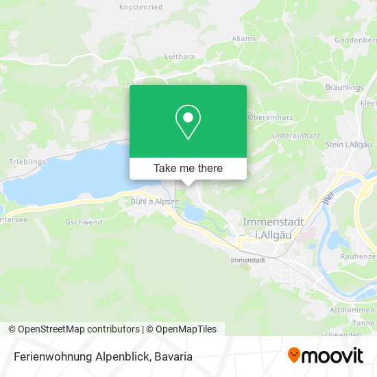 Ferienwohnung Alpenblick map