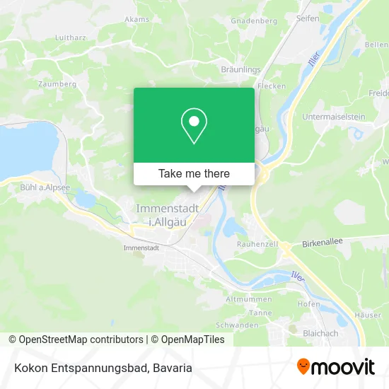 Карта Kokon Entspannungsbad