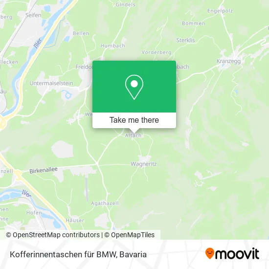 Карта Kofferinnentaschen für BMW
