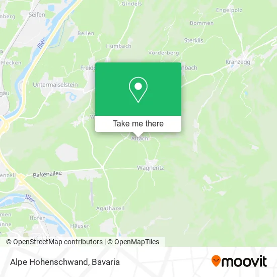 Карта Alpe Hohenschwand