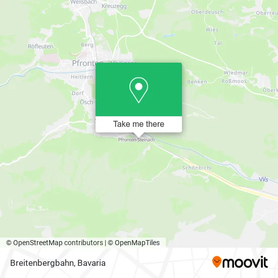 Карта Breitenbergbahn