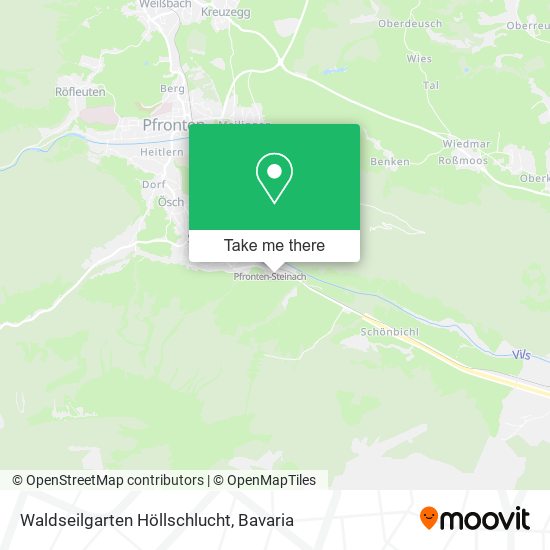 Waldseilgarten Höllschlucht map
