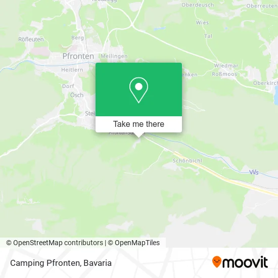 Карта Camping Pfronten