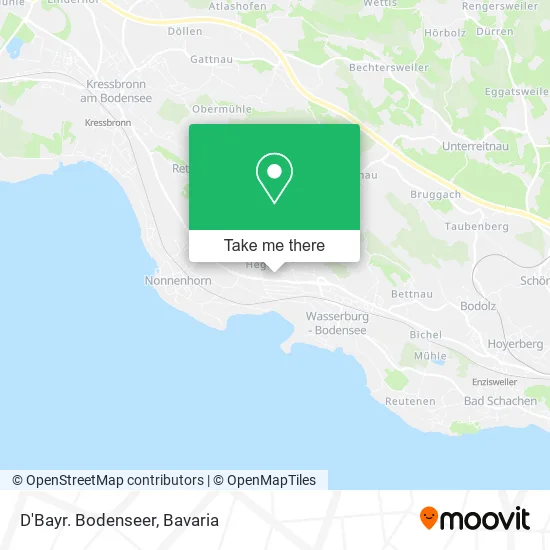 Карта D'Bayr. Bodenseer