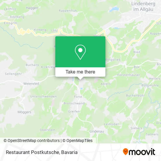 Карта Restaurant Postkutsche