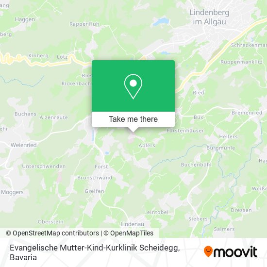 Evangelische Mutter-Kind-Kurklinik Scheidegg map