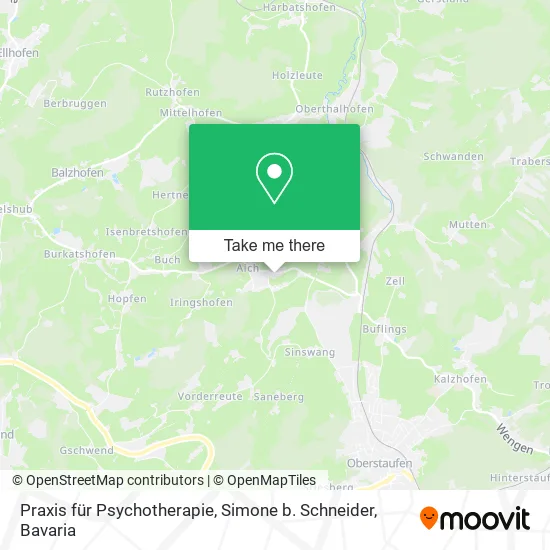 Карта Praxis für Psychotherapie, Simone b. Schneider