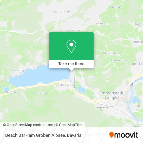 Карта Beach Bar - am Groben Alpsee