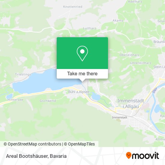 Areal Bootshäuser map