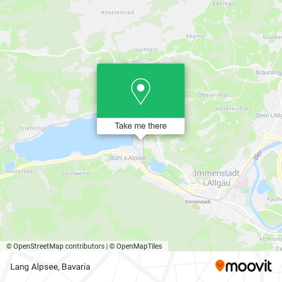 Карта Lang Alpsee