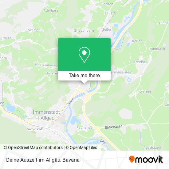 Deine Auszeit im Allgäu map