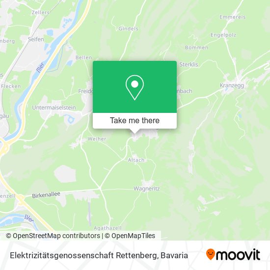 Elektrizitätsgenossenschaft Rettenberg map