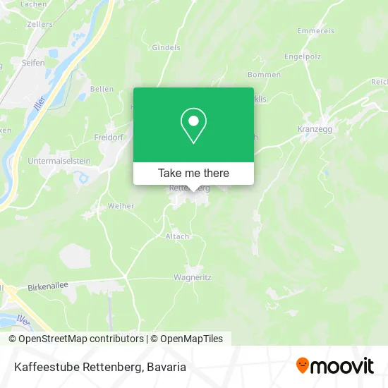 Карта Kaffeestube Rettenberg