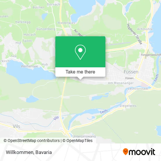 Карта Willkommen