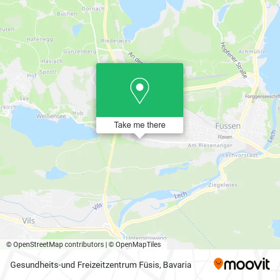 Карта Gesundheits-und Freizeitzentrum Füsis