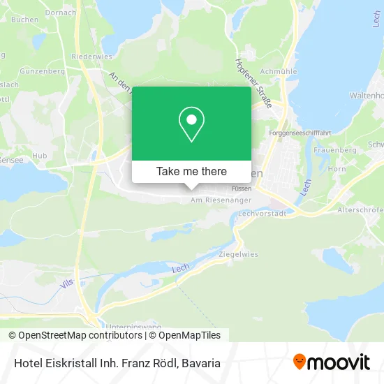 Карта Hotel Eiskristall Inh. Franz Rödl