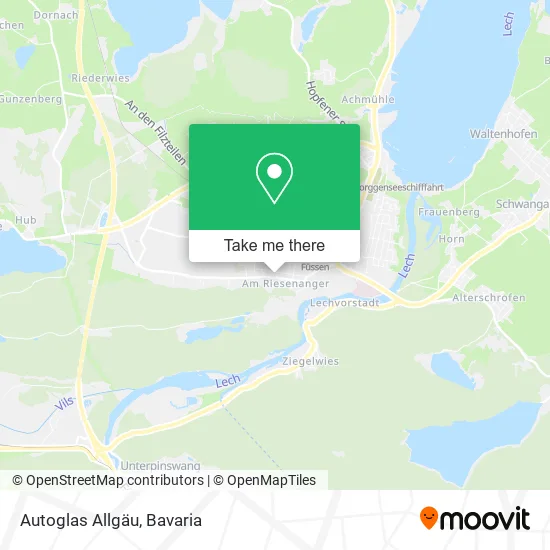 Карта Autoglas Allgäu