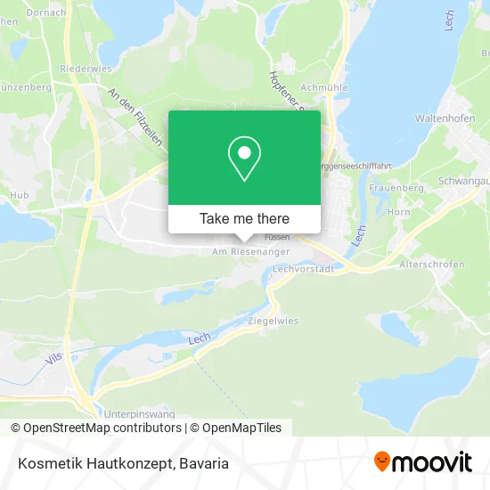 Карта Kosmetik Hautkonzept