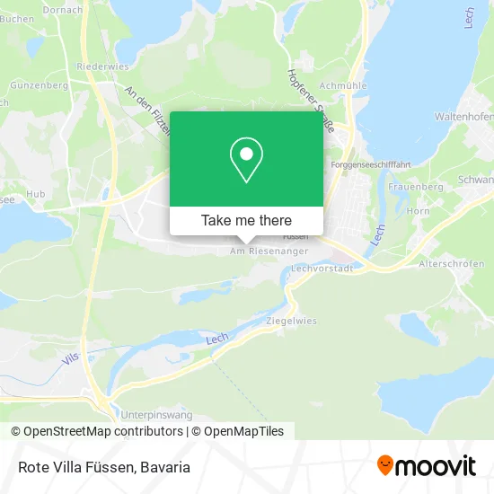 Rote Villa Füssen map