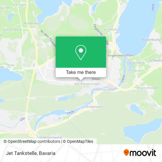 Карта Jet Tankstelle