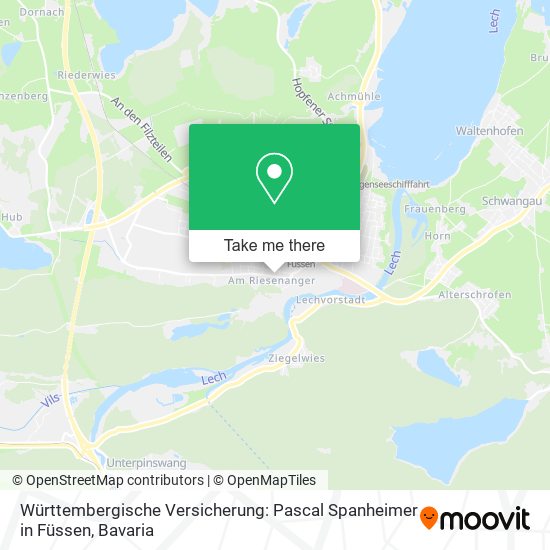 Württembergische Versicherung: Pascal Spanheimer in Füssen map