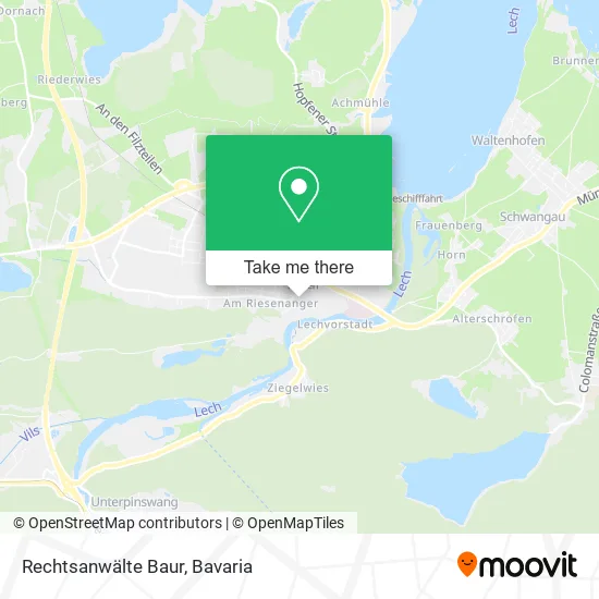 Карта Rechtsanwälte Baur