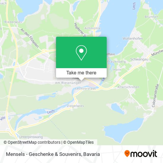 Mensels - Geschenke & Souvenirs map