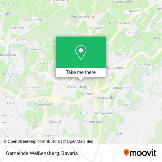 Gemeinde Weißensberg map