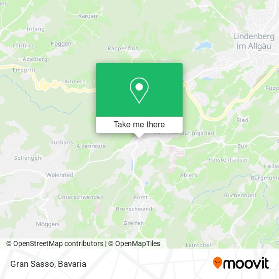 Gran Sasso map