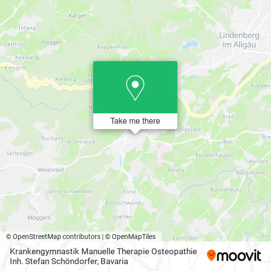 Krankengymnastik Manuelle Therapie Osteopathie Inh. Stefan Schöndorfer map