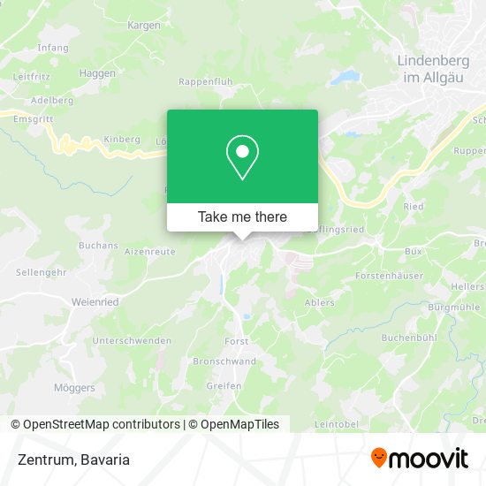 Zentrum map