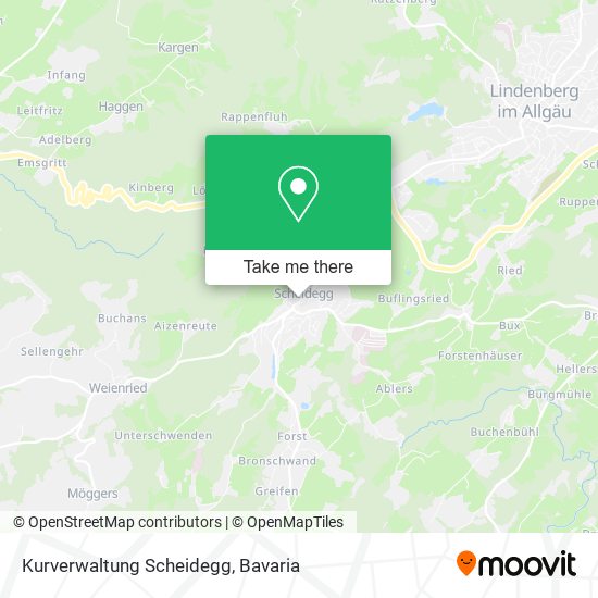 Kurverwaltung Scheidegg map